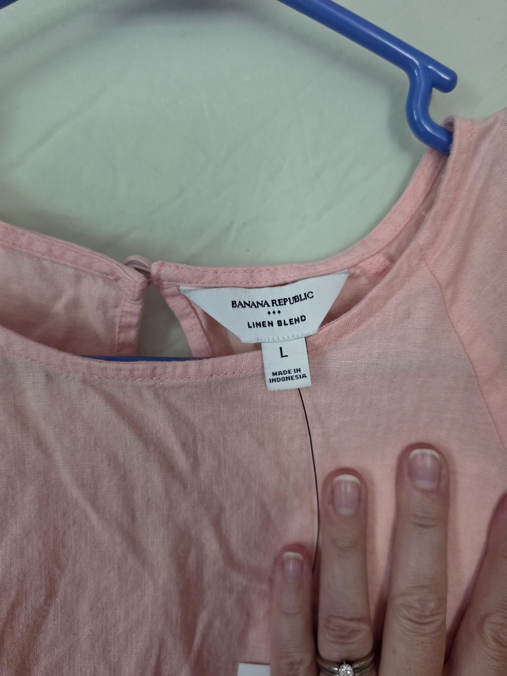 Banana Republic Linen Blend Pink Top